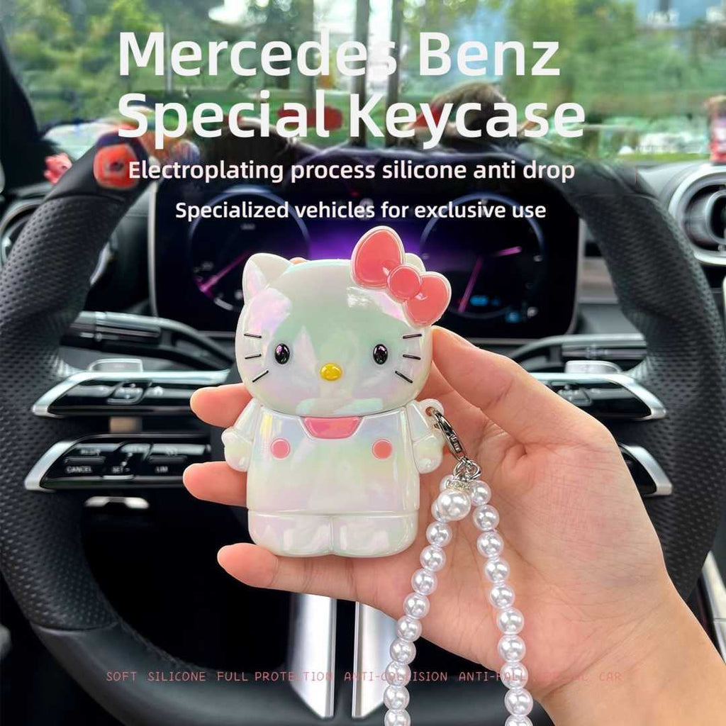 Cartoon Ice Pattern KT Cat Key Cover - Soft & Stylish | Wholesale & Custom