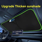 2026 New Portable Heat-Insulating Sun Visor, Car Windshield Sunshade, Summer Front Car Sun Visor for Shade, Fabric Material, Suitable for Travel & Camping, Compatible with Sedan, SUV & Truck Models, Sun Cover for Car Windshield