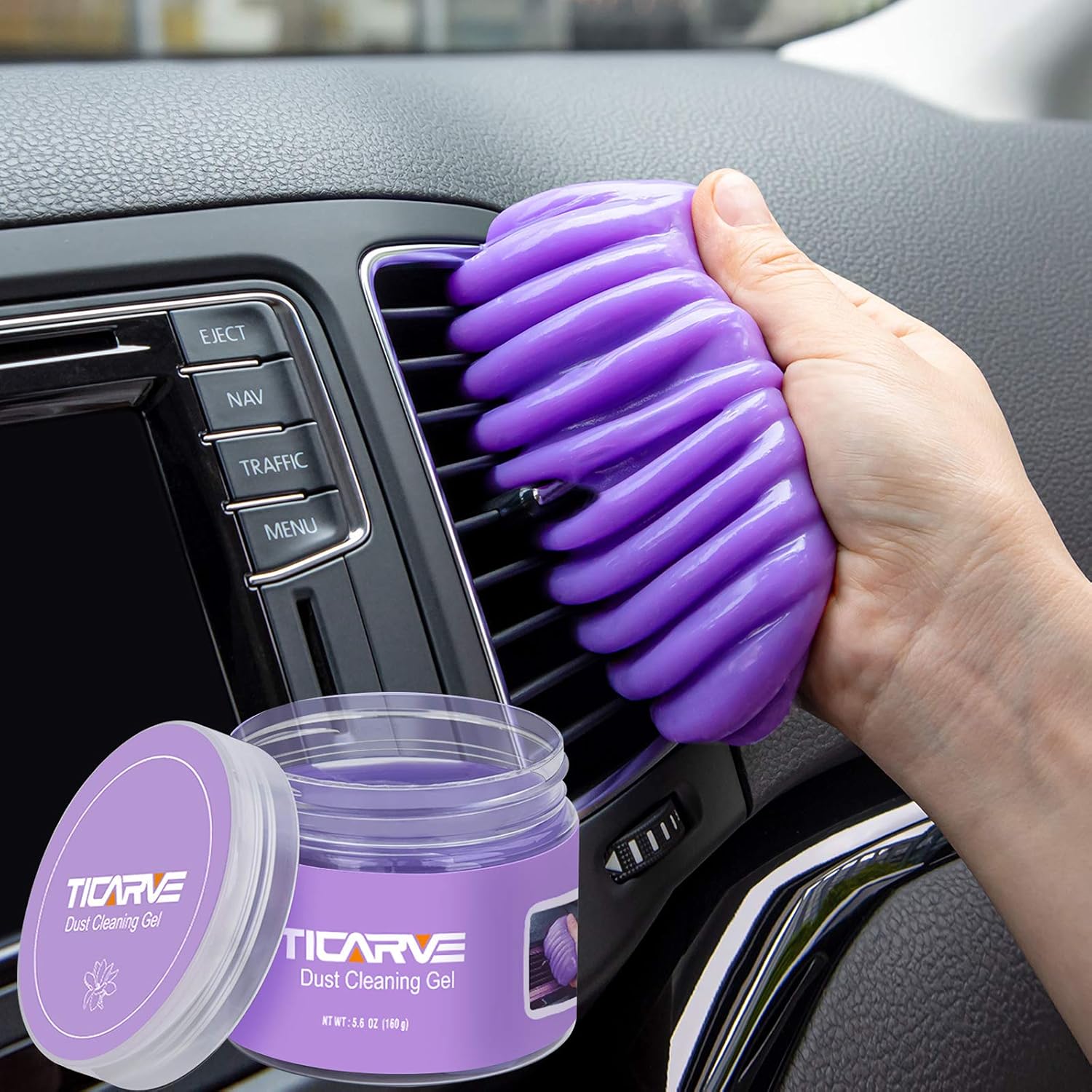TICARVE Cleaning Gel for Car Detail Putty Cleaning Gel Auto Detail Tools Car Interior Cleaner Cleaning Mud Dust for Cars and Keyboard Cleaner Gel Clean Slime Reusable Car Vent Cleaner