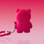 Cute Strawberry Bear Car Key Cover - Soft & Protective | Wholesale & Custom
