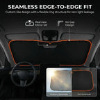 2026 New Portable Heat-Insulating Sun Visor, Car Windshield Sunshade, Summer Front Car Sun Visor for Shade, Fabric Material, Suitable for Travel & Camping, Compatible with Sedan, SUV & Truck Models, Sun Cover for Car Windshield